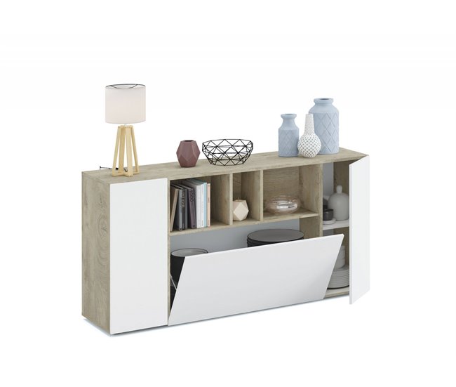 Aparador efecto madera 150 Blanco