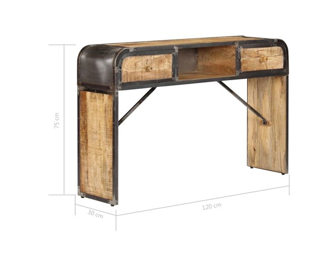 Aparador sola madera de mango maciza esilo vintage 4402200 Marron