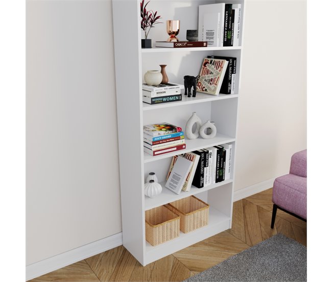 Estantería EMA 79x198cm Blanco