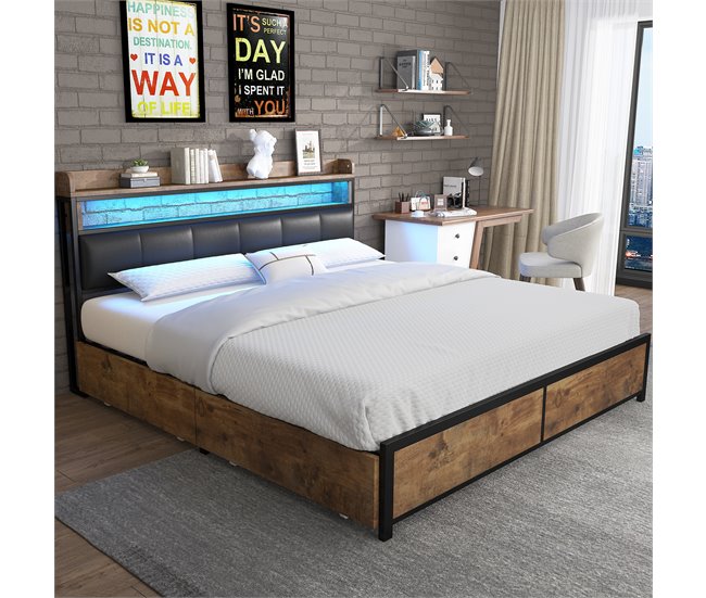 Camas de matrimonio Negro