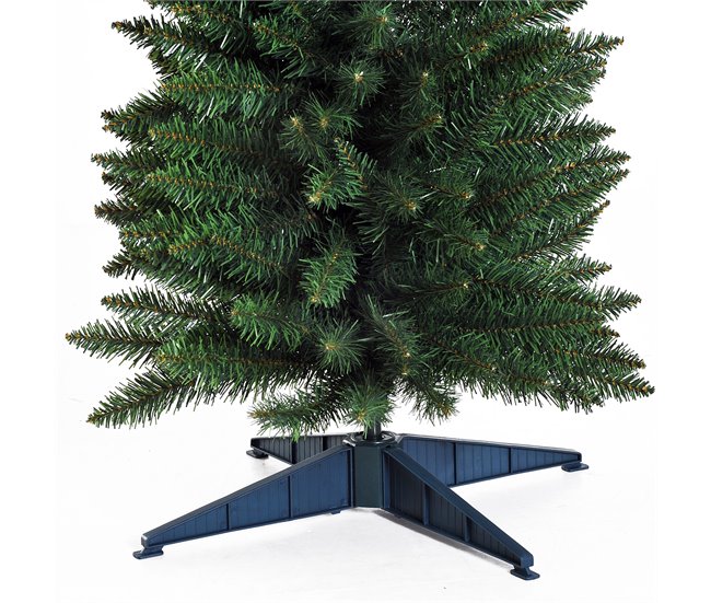 Árbol de Navidad Plástico, Metal HOMCOM Verde