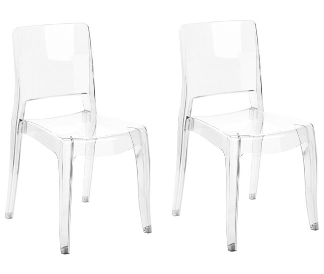 Beliani Silla para eventos WESTBRIDGE Transparente