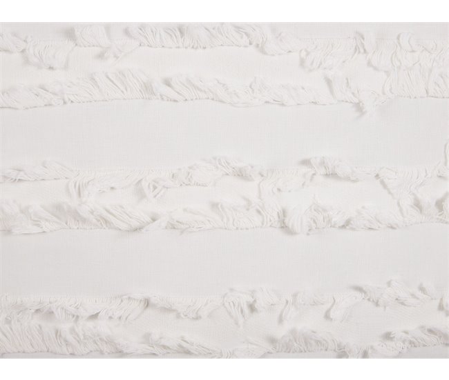 Beliani Cojín decorativo MAKNEH Blanco