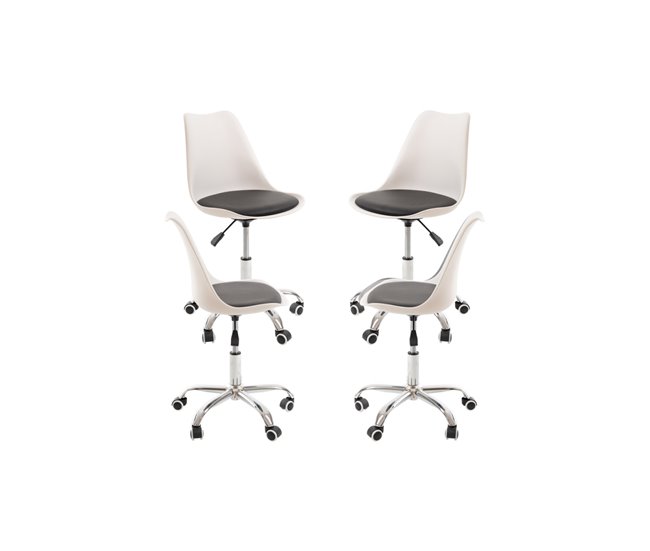 Pack 4 Sillas Neo Blanco/ Negro