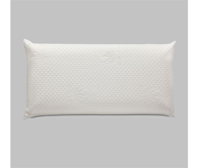 Almohada Viscoelástica con tratamiento de Aloe Vera y funda extraíble 35x135 Blanco