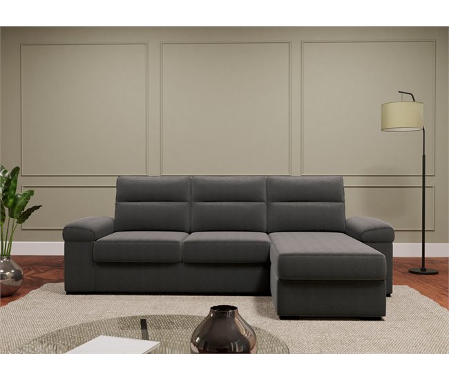 Chaise longue reversible con cama ERIC Gris