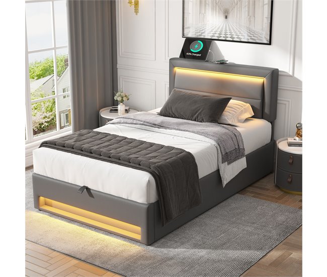 Canapés abatibles Gris