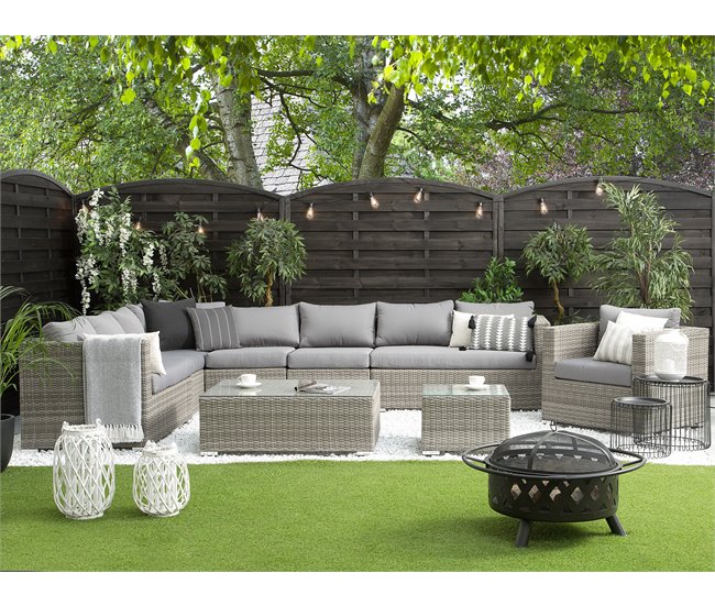 Beliani Conjunto longue XXL Beige