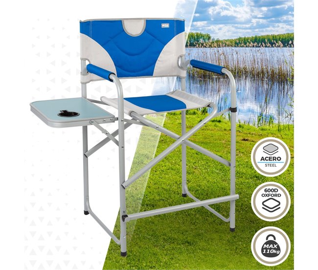 Silla de director plegable altura XL Aktive Azul