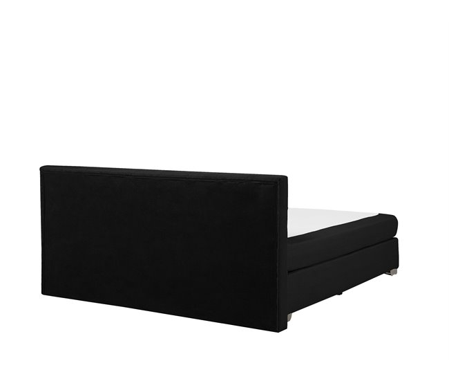 Beliani Cama continental Poliéster ADMIRAL 190x210 Gris Claro