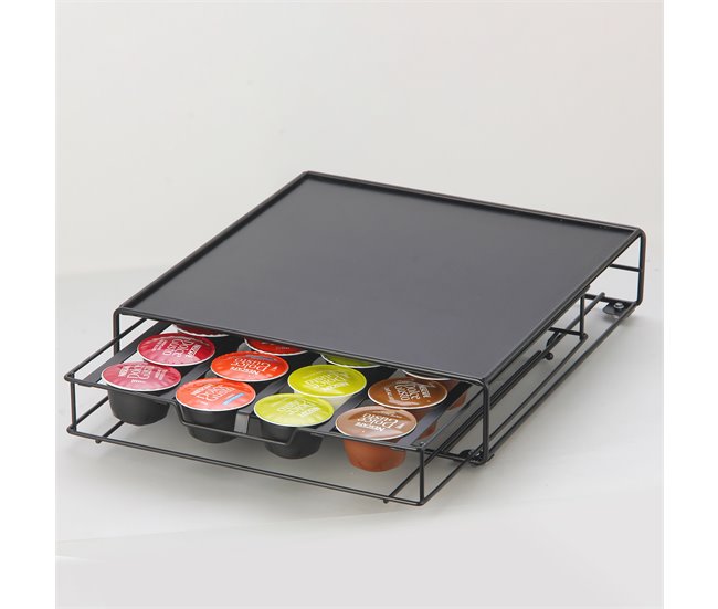 Cajón para 20 cápsulas DOLCE GUSTO 28,7x32x7cm  Negro