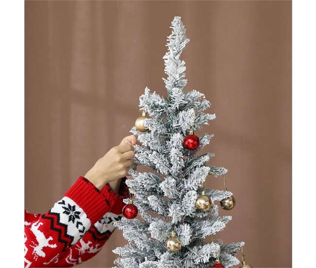 Árbol de Navidad Plástico, Metal HOMCOM, hogar - decoración Verde