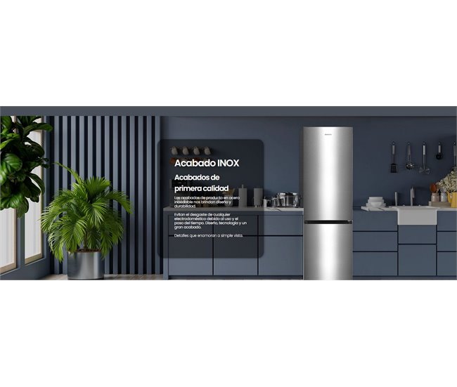 Frigorifico Combi Infiniton FGC-340C20XEN, 340 l, Total No Frost Inox
