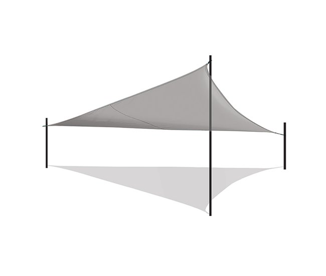 Acomoda Textil – Toldo Vela de Sombra. 500x500 Gris