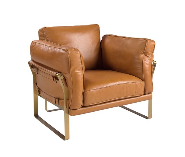 ANGEL CERDA Sillón piel camel Camel