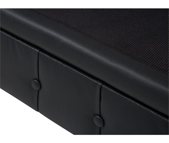 Beliani Sillón CHESTERFIELD Negro