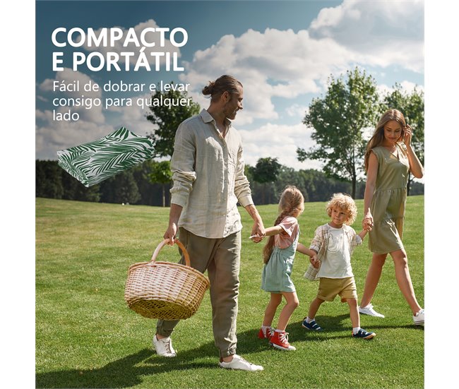Alfombra de Exterior PP Outsunny Verde