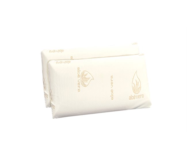 Pack 2 almohada VISCOALOE VERA Blanco