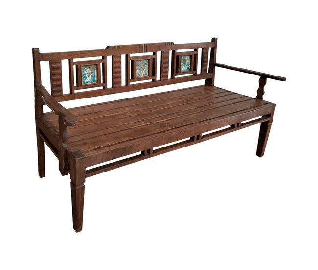 Banco de madera Marron