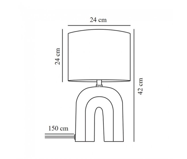 Lámpara de mesa Haze  Moderno Multicolor