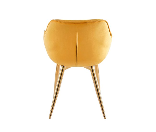 Silla Zandel Golden Terciopelo Amarillo