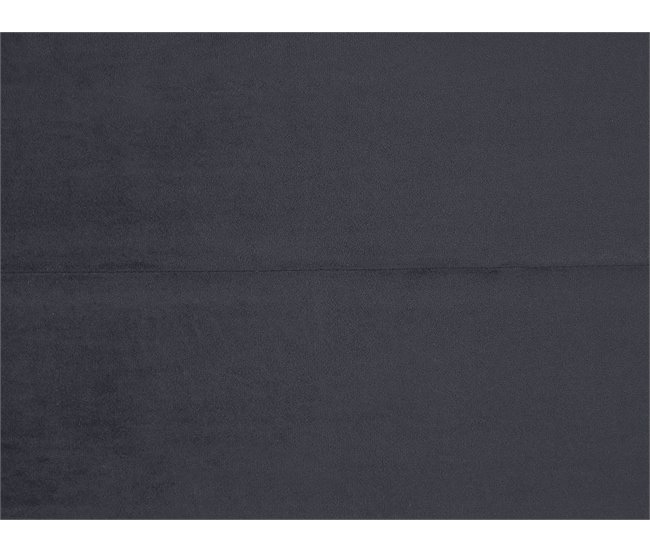 Beliani Cama con somier Terciopelo BELLOU 214x165 Gris Oscuro