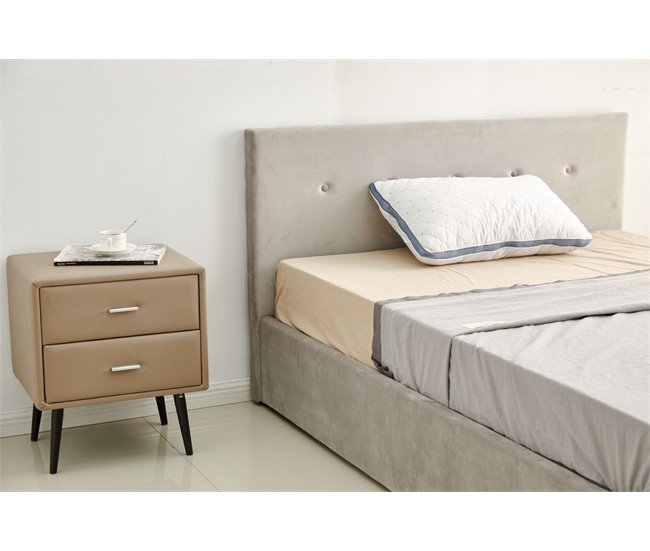 Cama Canape Abatible con Cabecero Blanco