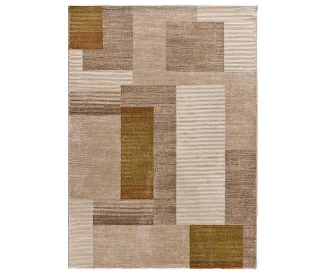 Alfombra geométrica con relieve MELFI - ATTICGO 80x150 Multicolor