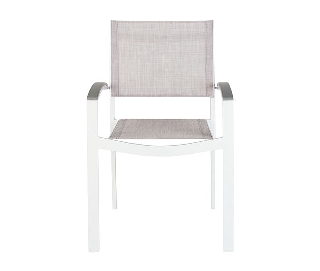 Beliani Conjunto de comedor PERETA Gris Claro