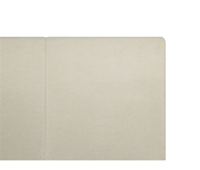 Beliani Cama con almacenaje Poliéster ORBEY 177x212 Beige