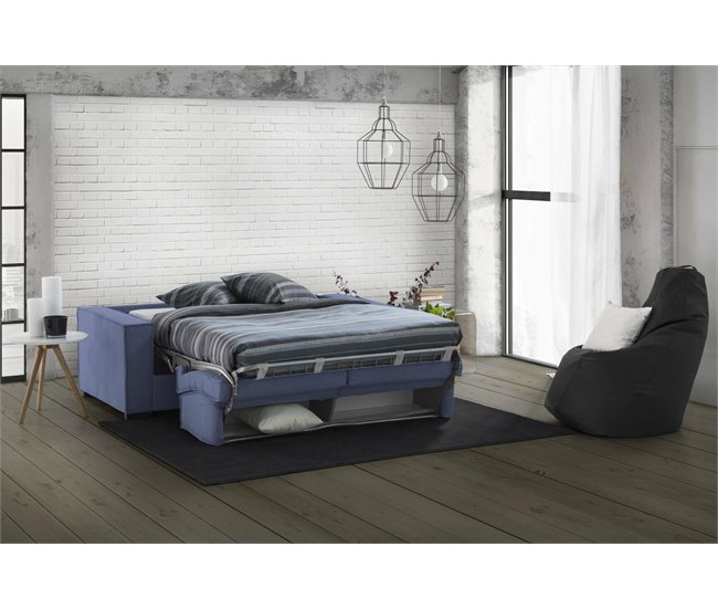Sofá Cama grande de 2 plazas Daabi Azul Marino
