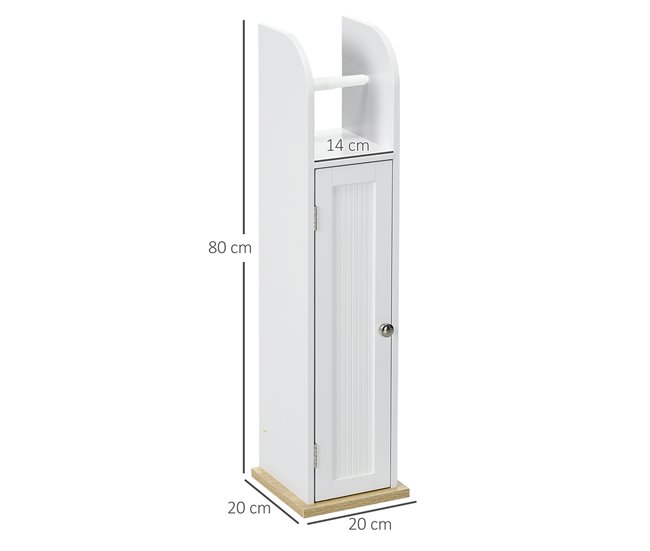 Armario de Baño MDF, Melamina de Madera kleankin, hogar - baño Blanco