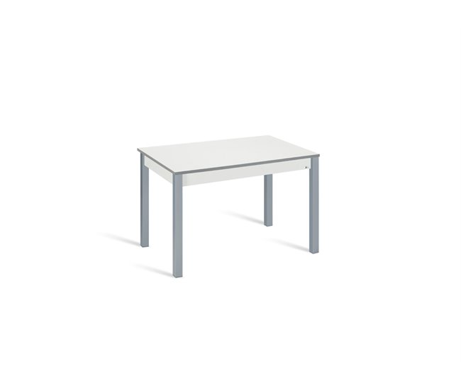 Mesa de cocina extensible B-EXTENS 110(160)x70cm Blanco/ Gris