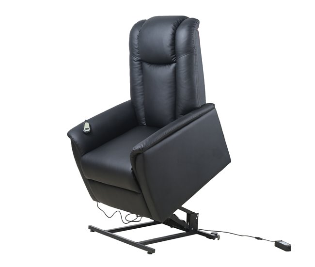 Sillón relax eléctrico piel sintética MAX Negro
