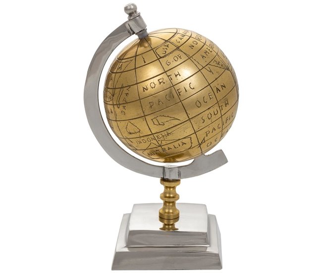 Globo terráqueo Dorado