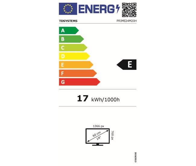 Televisor 24 pulgadas - TD Systems PRIME24M20H Negro