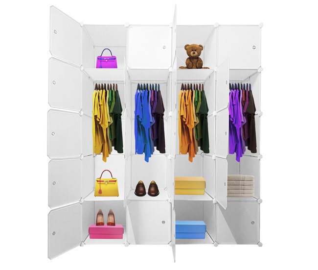 Armario Vestidor Cube Personalizable Boxed Premium Blanco