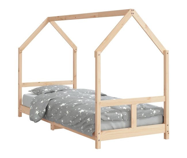 Estructura De Cama Para Niños 206x85 Marron