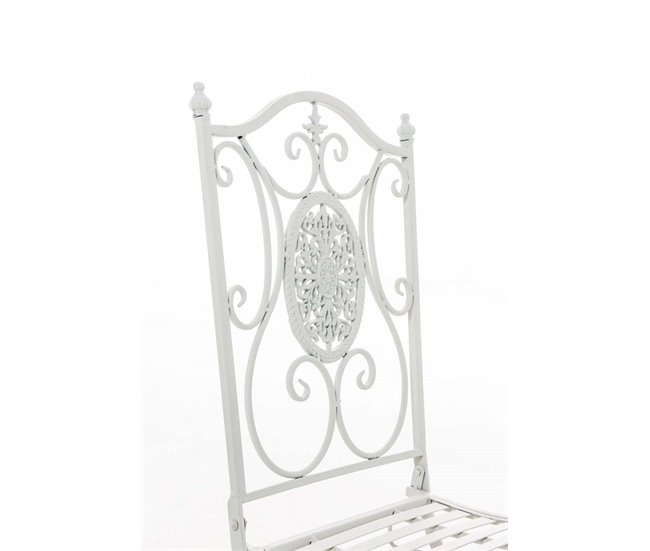 Conjunto de Mesa & 2 Sillas Plegables Aldeano Blanco