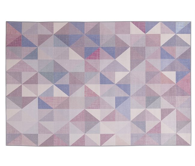 Beliani Alfombra de pelo corto KARTEPE 140x200 Azul