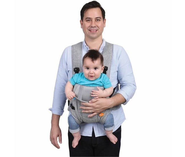 Mochila Portabebé Oxford Gris