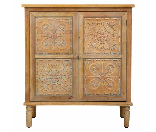 Aparador de madera de 2 puertas Marron