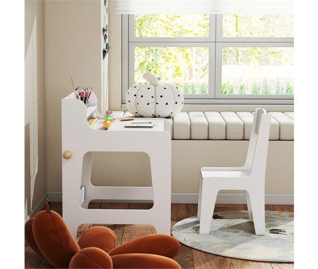 Escritorio Infantil MDF AIYAPLAY Blanco