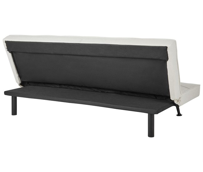 Beliani Sofá cama Poliéster HASLE Beige