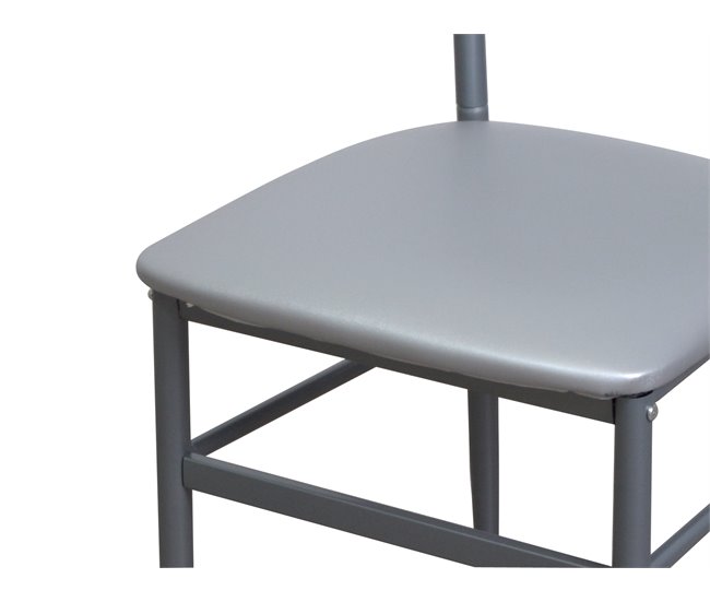 Silla de cocina fija ALKOR ICE II Plateado