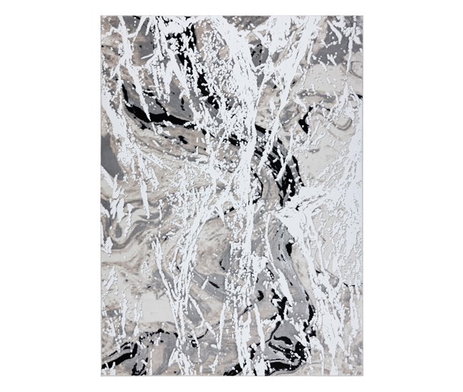 Alfombra GLOSS moderno 8488 37 Abstracción elegante glamour 120x170 Gris