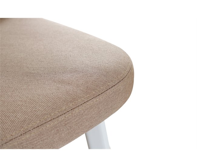 Conjunto de salón 1 mesa y 4 sillas LILIAN Blanco