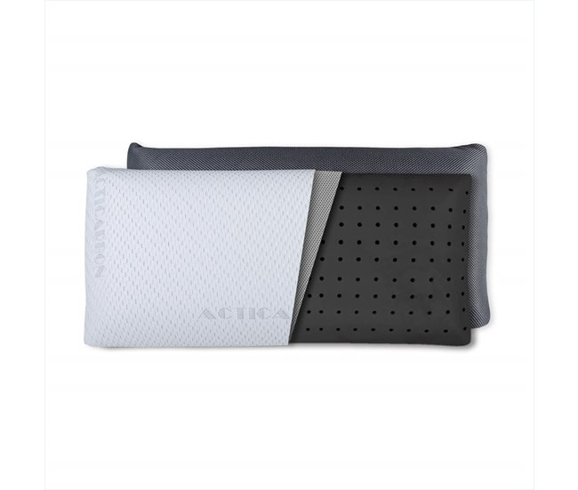 Almohada Viscoelástica Carbono Activo 34x150 Blanco