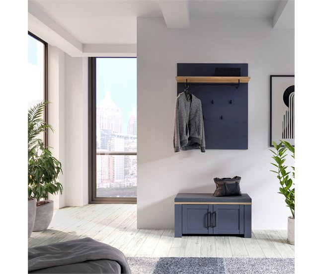 Banco descalazador 2 puertas NAVY Azul Marino