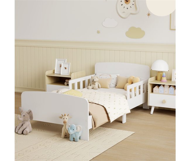 Cama Infantil MDF AIYAPLAY Blanco